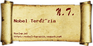 Nobel Terézia névjegykártya